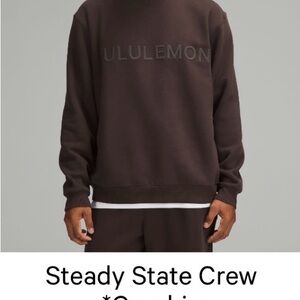lululemon athletica Men's Steady State Crewneck Sweater.